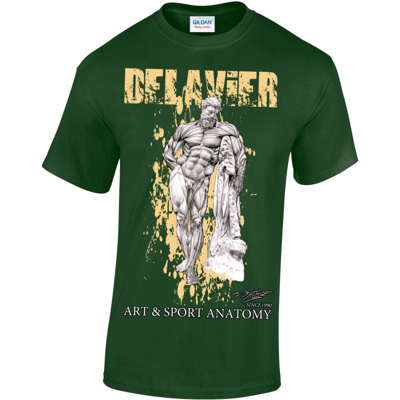 Delavier - Teeshirt homme - Hercule Farnèse - Forest