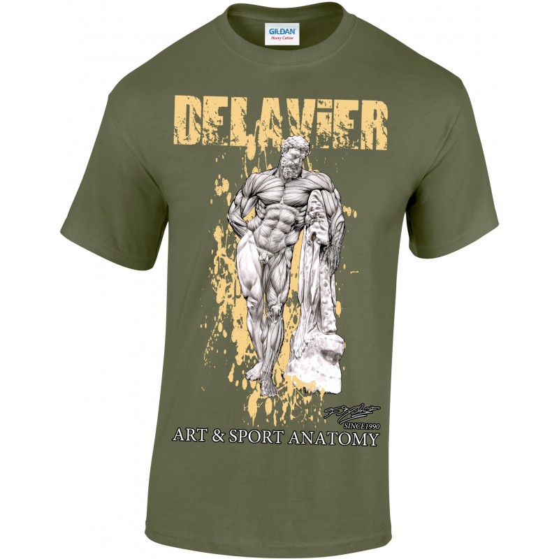 Delavier - Teeshirt homme - Hercule Farnèse - Military
