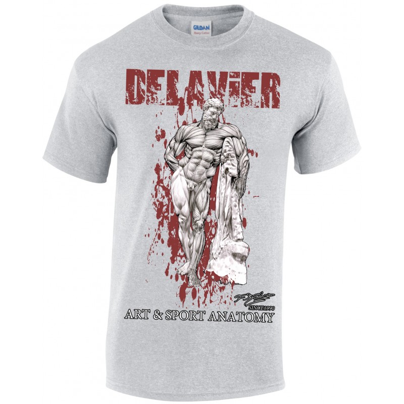 Delavier - Teeshirt homme - Hercule Farnèse - Sport Gray