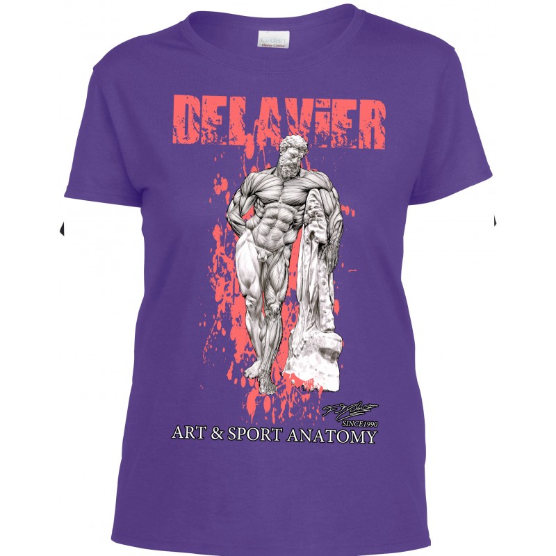 Delavier - Teeshirt femme - Hercule Farnèse - Purple