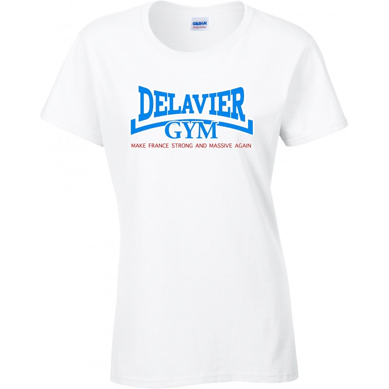 Delavier - Teeshirt femme - Make France - Blanc