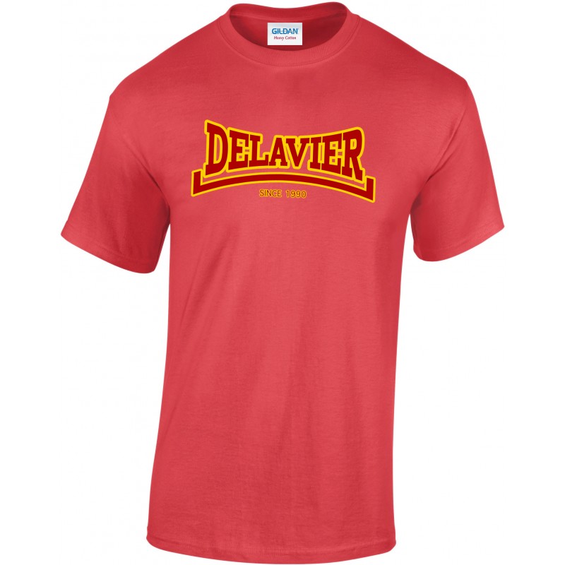 Teeshirt Delavier - Since 1990 - Rouge