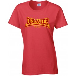 Delavier - Teeshirt femme - Since 1990 - Rouge